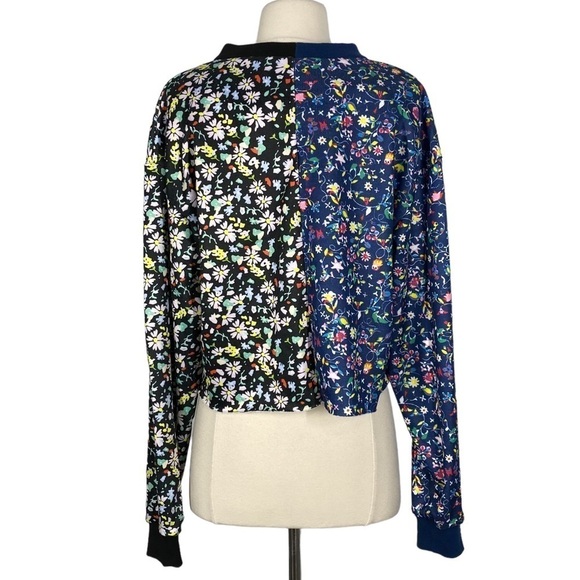 CYNTHIA ROWLEY X BANDIER Cali York Floral Cropped Sweatshirt - Picture 4 of 5
